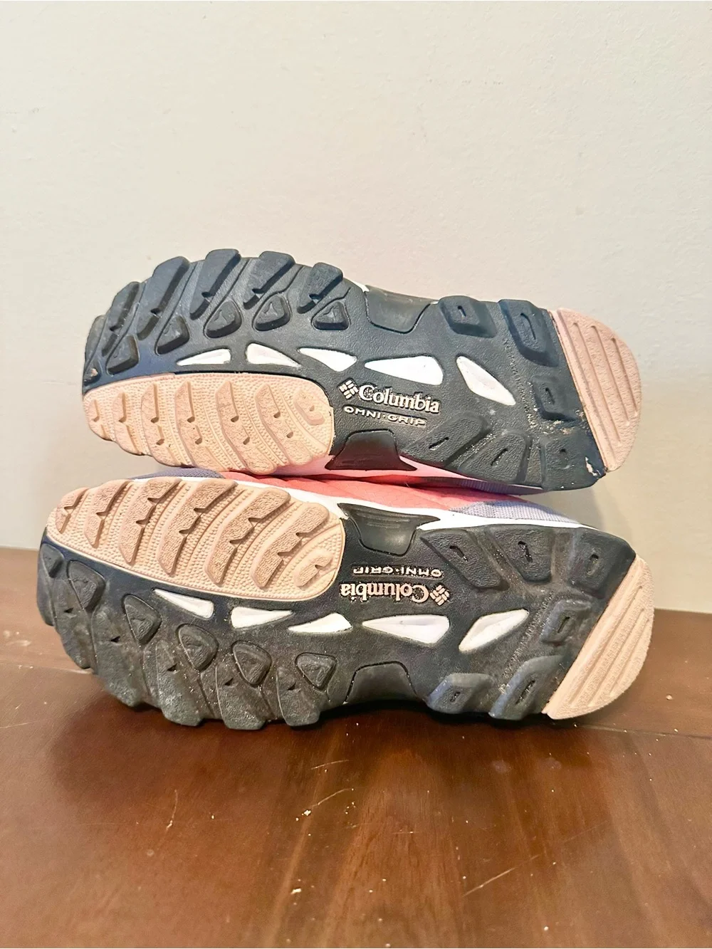 Columbia Youth Coral and Gray Hiking Waterproof Boot Sz 6